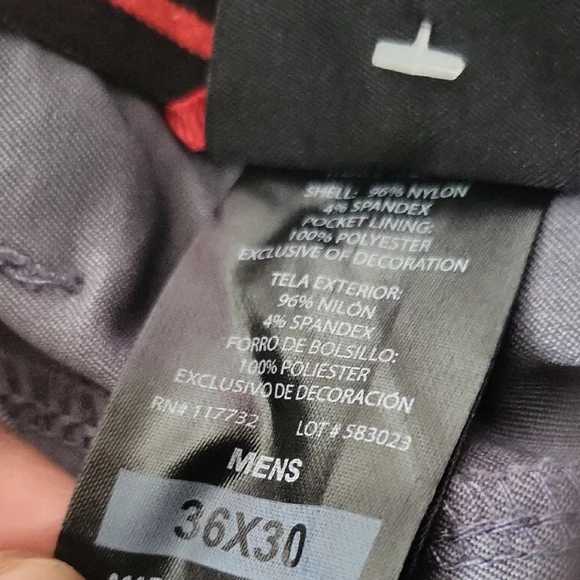 Men's Charcoal Cargo Pants - Picture 3 of 5